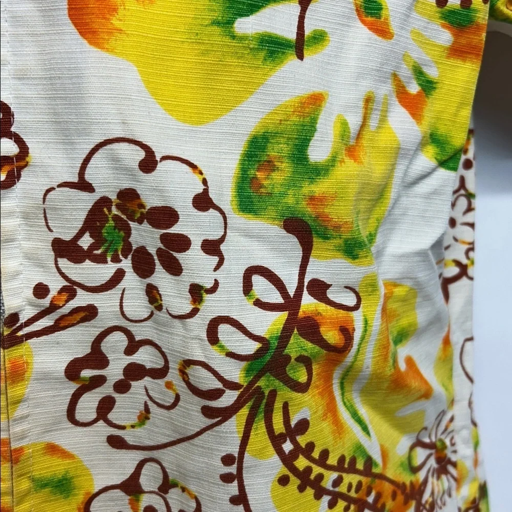 Take of Waikiki Floral ShirT small men’s 100% cotton zipper vintage Hawaiian
